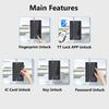 Office/Home Drilling free Glass Door Fingerprint Lock GS1 TT Lock Smart Lock Biometric Fingerprint Electronic Digital Lock