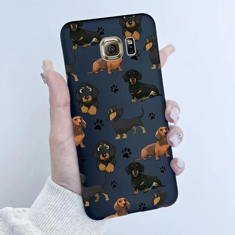 For Samsung Galaxy S6 G920F S6 edge G925F Phone Case Popular Butterfly Flower Girl Design Soft Silicone TPU Back Housing Covers