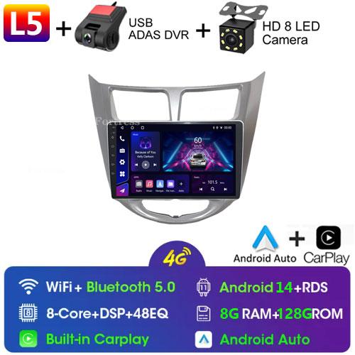 Fortress Android 10 Car Radio For Hyundai Solaris Verna Accent 2010 - 2016 Multimedia Video Player Navi GPS 2 Din DVD Head Unit