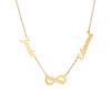 Atoztide Personalized Custom Name Date Necklace for Women Stainless Steel Link Chain Unlimited Pendant Couple Jewelry Gift