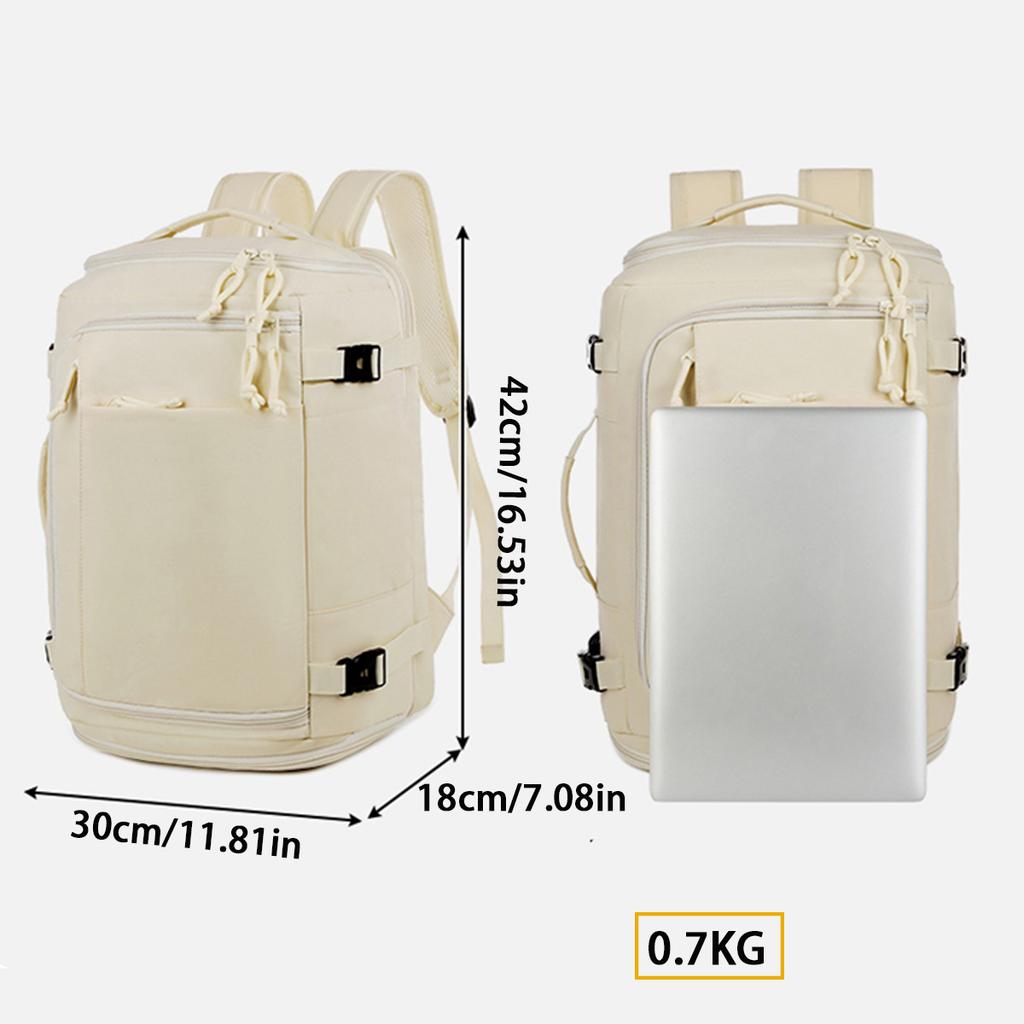 Large Capacity Travel Backpack For Men And Women, Fashionable And Simple Durable Luggage Bag, Wet And Dry Separation