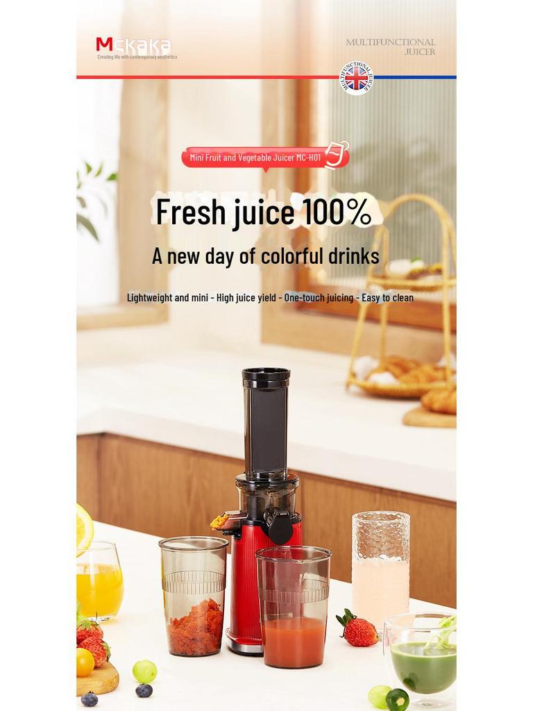 Mckaka Portable Multi-Function Mini Juicer – Pure Juice Separation for Household Use