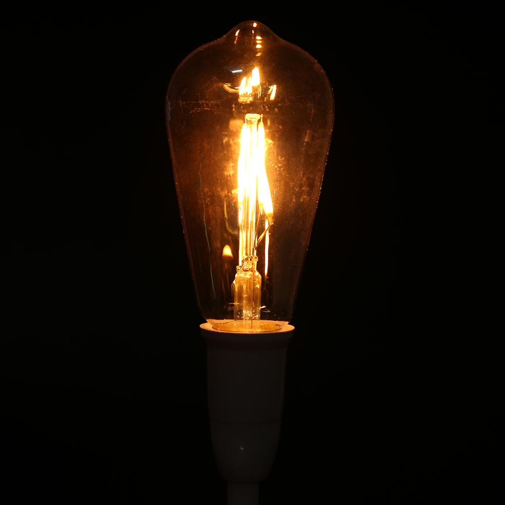 E27 Brown Glass Retro LED Light Lamp Bulb Lighting Decoration for Coffeehouse 2W