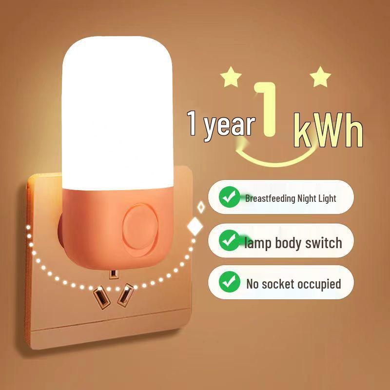 LED Night Light Plug-in: Eye-Friendly, Energy-Saving Lamp for Bedroom, Nursery, or Staircase