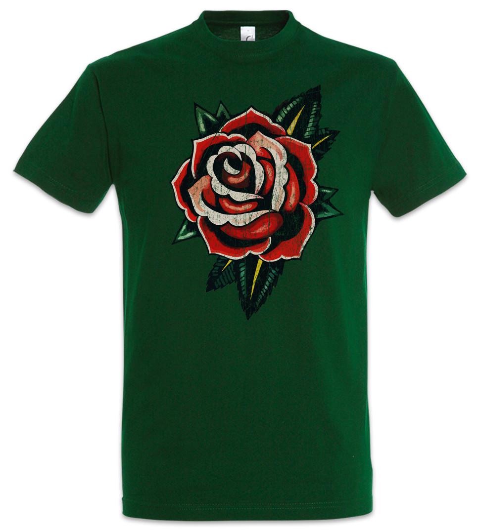 Tattoo Rose T-Shirt Roses Tattooist Flower Flowers S