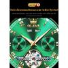 OLEVS Neue Uhr Automatische mechanische Uhr Multifunktions-Herrenuhr mit großem Zifferblatt