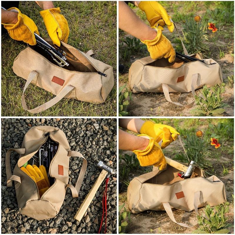 Tent Rod Storage Bag Waterproof Oxford Cloth Pouches Tent Accessory Organizers Container for Awnings Frame Canopy Rod