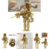 661 Golden Titan Time Man Toilet Man Building Blocks Compatible With Lego Mrs. Tv And Computer Man