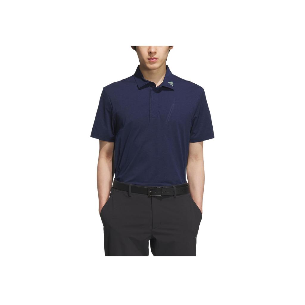 adidas Twistknit Pocket Polo Shirt Comfortable Stylish Simple Short Sleeve Polo Men Tops Navy-Blue JG1319