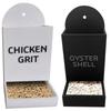 Oyster Shell Feeder No Waste Design Hanging Chicken Feeder Wide Mouth Automatic Chicken Feeder Chicken Coop Accessories