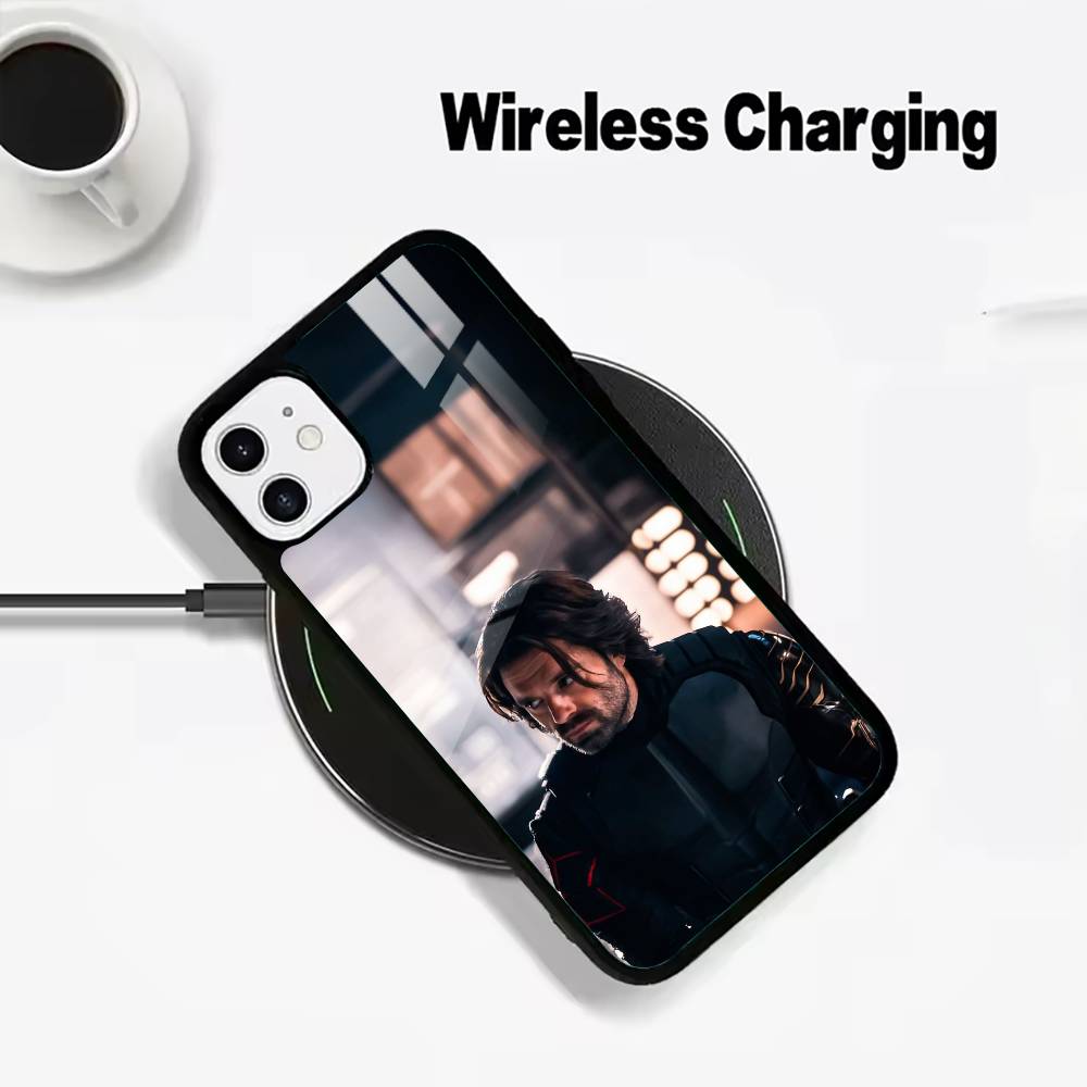 B-Bucky- Barnes Winter -S-Soldier Phone Case For IPhone17 16 15 14 13 12 11 Pro Max 16/15/14Plus Wireless Charger Cover Funda