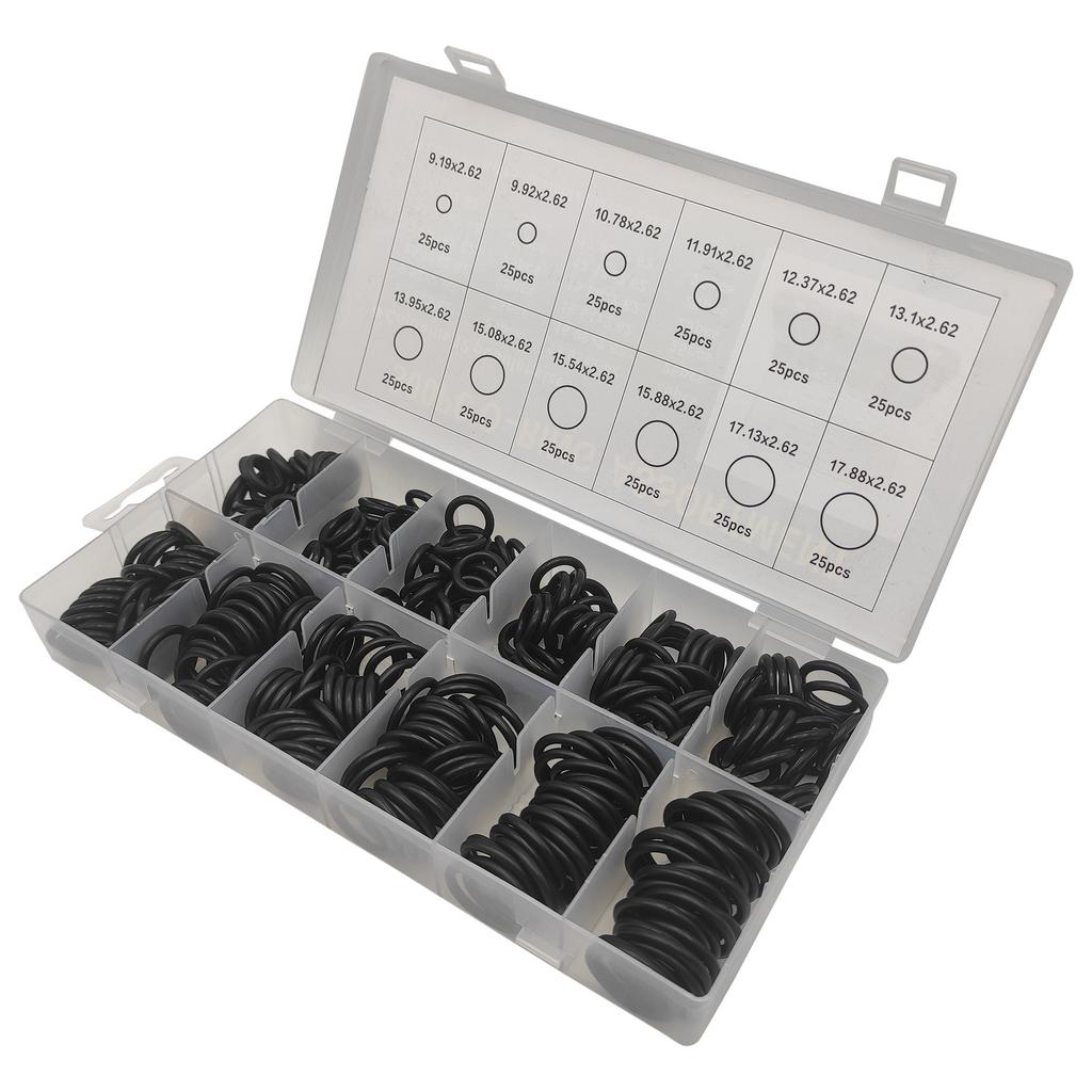 300PC Large O-ring Repair Box Sealing Ring Oil resistant and High temperature resistant Repair Box