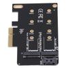 NGFF M.2 to PCIe Adapter Support NGFF B Key M Key PCIe X4 Card with SATA 3.0 Cable for 2242 2260 2280 SSD