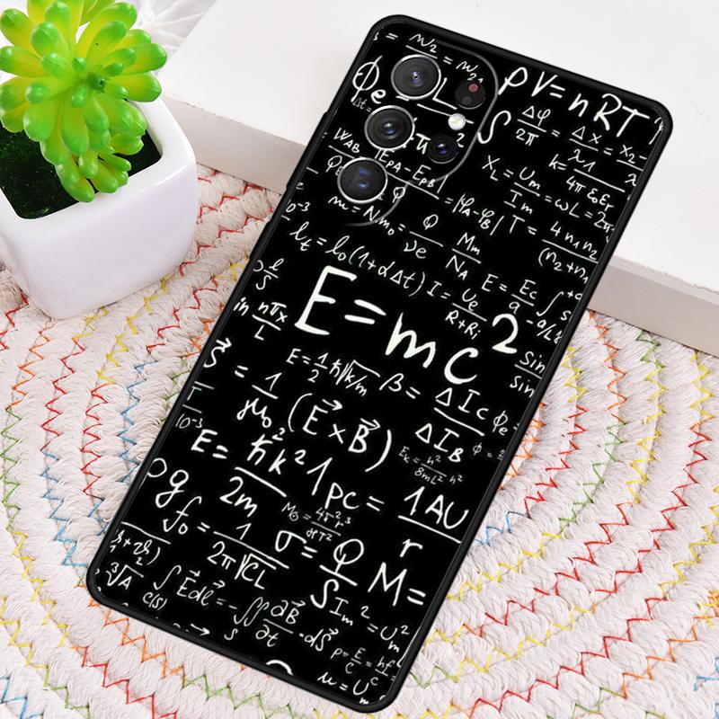 Brains Geek Science Math Physics Formulas Phone Case for Samsung Galaxy note 10 pro S26 Ultra S23 S24 FE S25 S21 S22 PLUS Cover