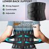 Lower back bracket for men and women, with 6 anti-sliding orthopedic lumbar support breathable lumbar support belts