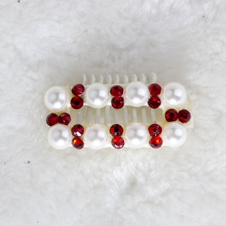 Maltese Rhinestone Puppy & Kitten Hair Clip - Universal Handmade Pet Accessory