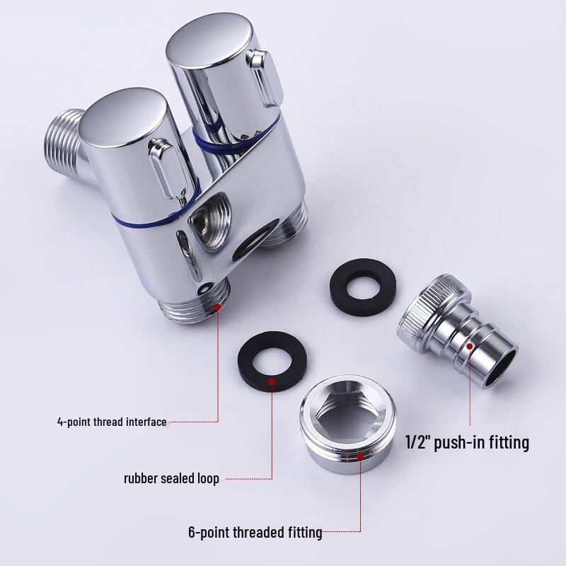 Larsd Stainless Steel Dual Outlet Angle Valve