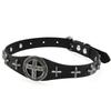 Cross PU Leather Choker, Punk Gothic Cross Hip Hop Rock Clavicle Necklace