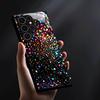 Dazzling and Colorful Star Pattern TPU Glass Phone Case Suitable for Samsung S26 S25 S24 S23 S22 S21 S20 and Other Models.
