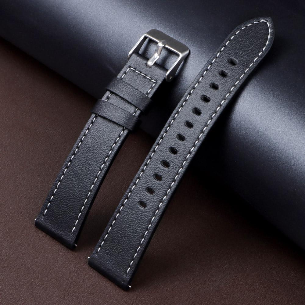 20mm 22mm Watch Straps Leather for Huawei gt2 gt3 Quick Release Bracelet Belt Smart Watchband for Men Women Watch Accessories