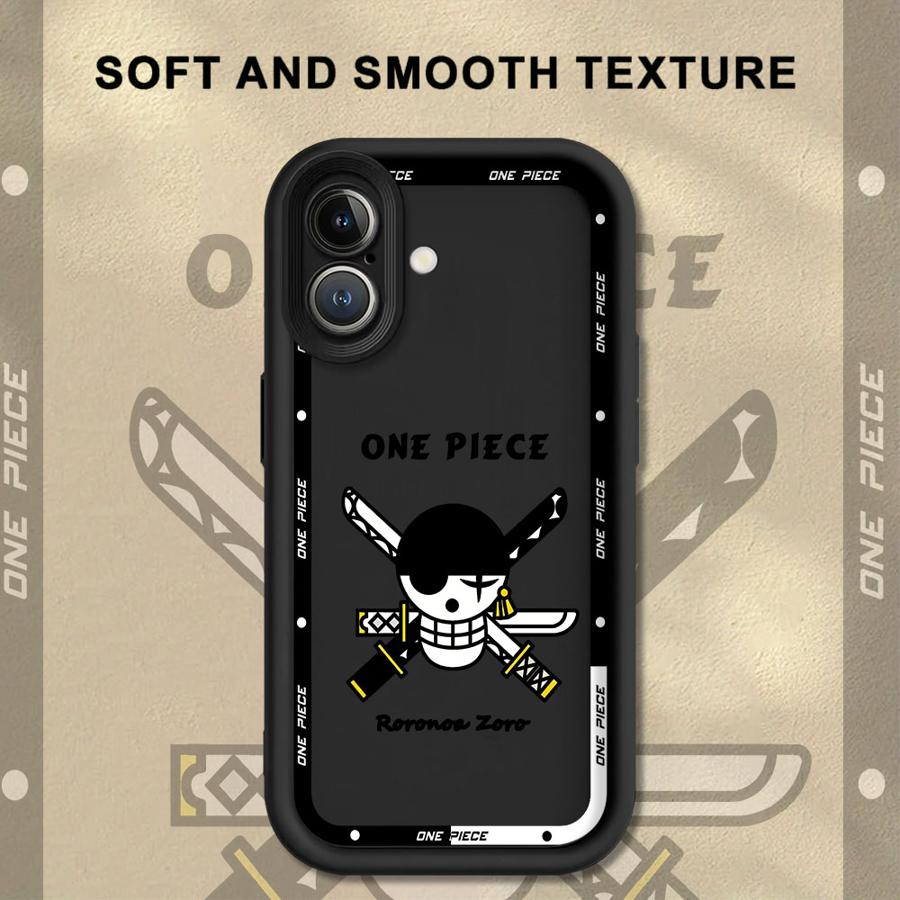 Soft Shell Case for iPhone 17 Air XS Max XR 16e 13 12 11 Pro Max 15 16 14 Plus Anime Ones Pieces