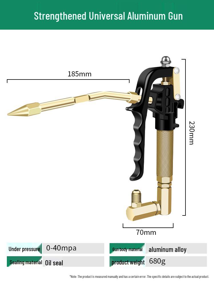 Universal High-Pressure Grease Gun Nozzle for Electric/Pneumatic Excavators