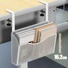 Space Saving Under Desk Basket Easy Install Under Desk Hanging Organization Basket Sturdy Carbon Steel Holder