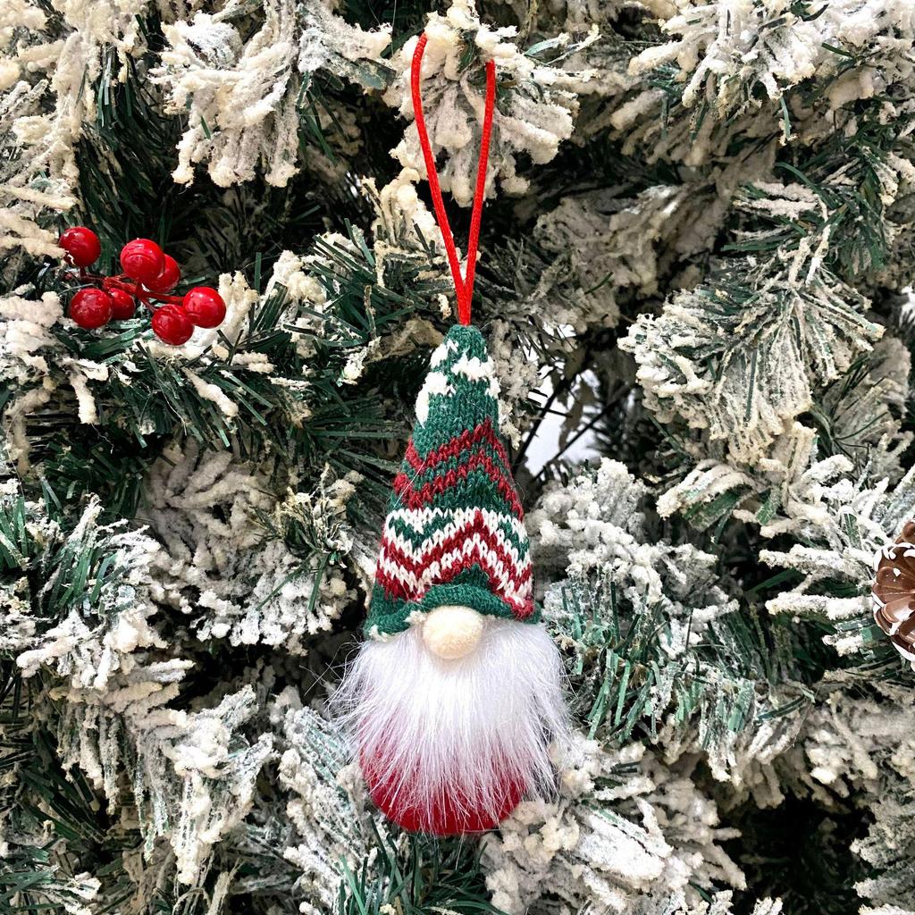 Faceless Gnomes Christmas Tree Ornaments: Small New Year Charms