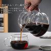 FGIUKC Coffee Server, Heat-Resistant Glass, 360ml Coffee Dripper with Graduations, Serves 1-2 People, Microwave Safe, with Lid, Hand Drip Coffee