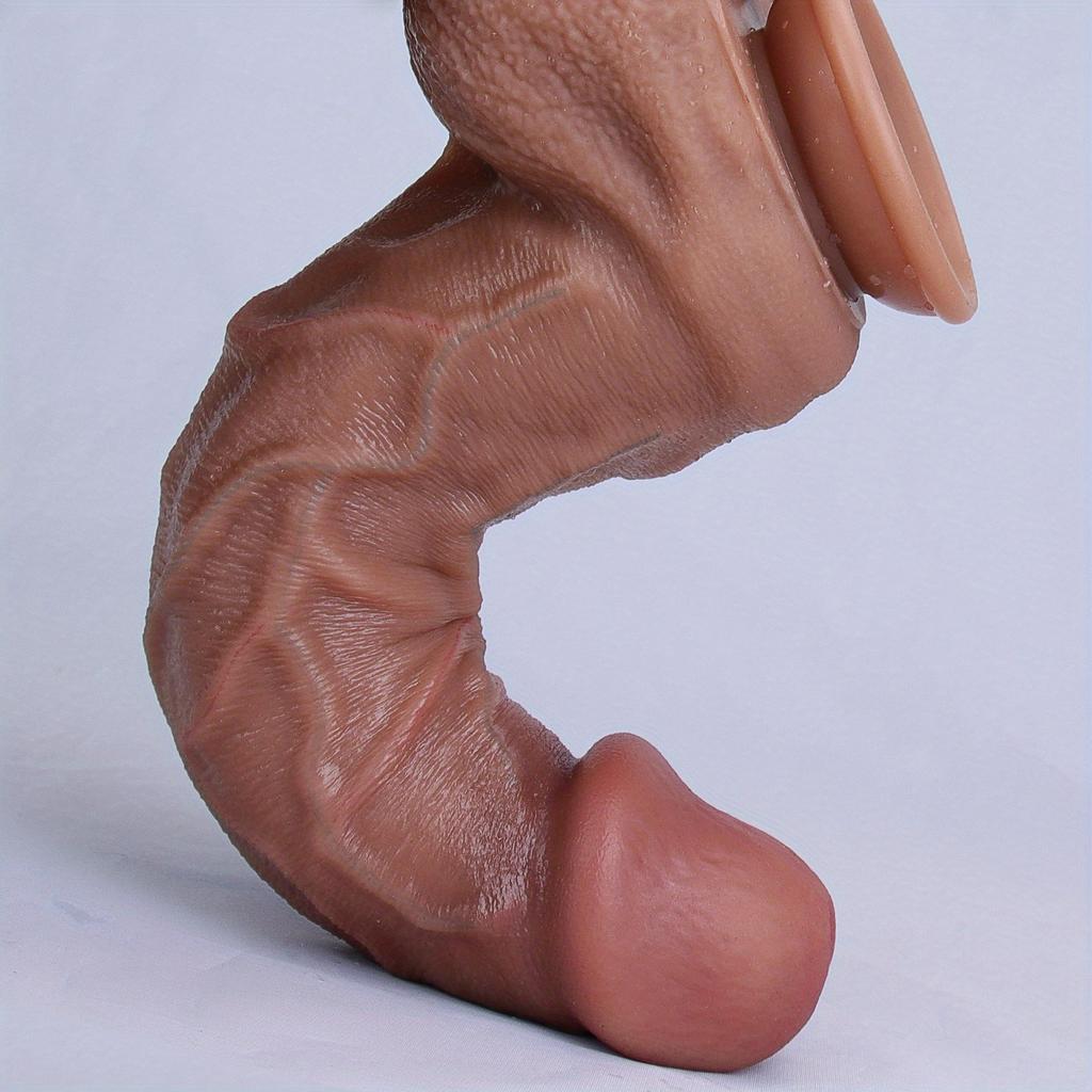 30CM XXL Realistic Silicone Dildo, Dual Density Liquid Silicone, Thick Vein Texture, Ultra Soft Skin Feel, Strong Suction Cup, Premium Collection