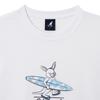 KANGOL Surf Graphic T shirT 2825 whiTe
