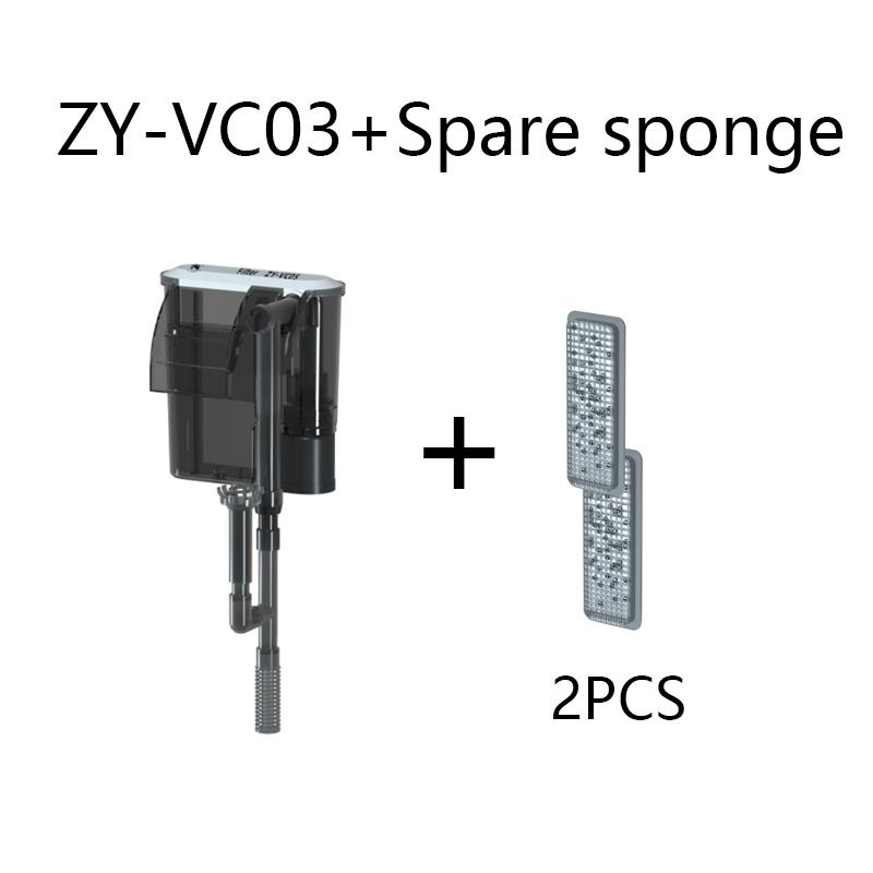 110V 220V Aquarium Filter Wall-mounted Fish Tank Filter External Grass Tank Filter Water Flow Adjustable Suitable for 30-80CM