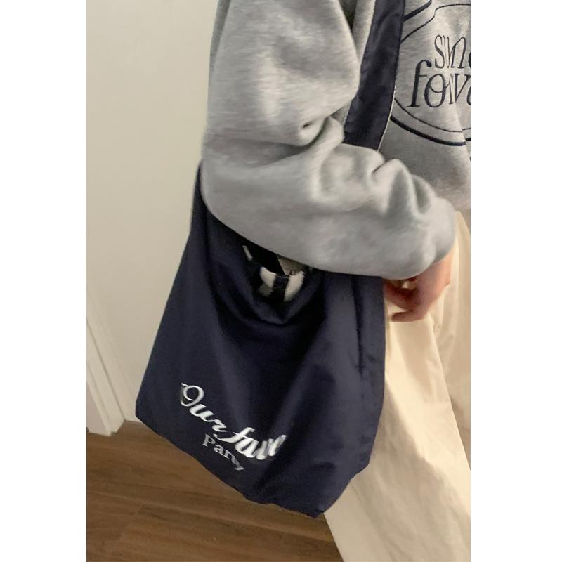 

Летняя повседневная сумка-тоут большой вместимости для девушек, сумка для колледжа, большая сумка синий