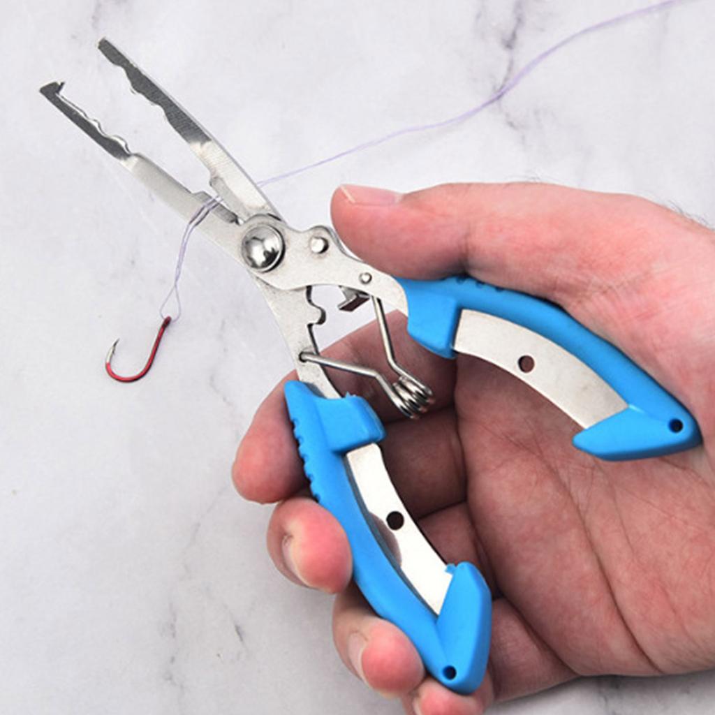 Stainless Steel Fishing Line Cutter Small Fishing Hook Remover Small Fishing Pliers Scissors Comfortable Grip Pliers