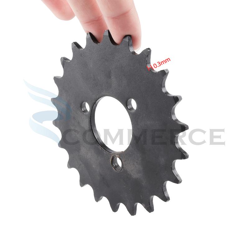 Motorcycle 410 Chain Plate 18T 22T Sprocket 18/22 Tooth Transmission Gear Fit For Electric Scooter Bicycle Bike Accessories