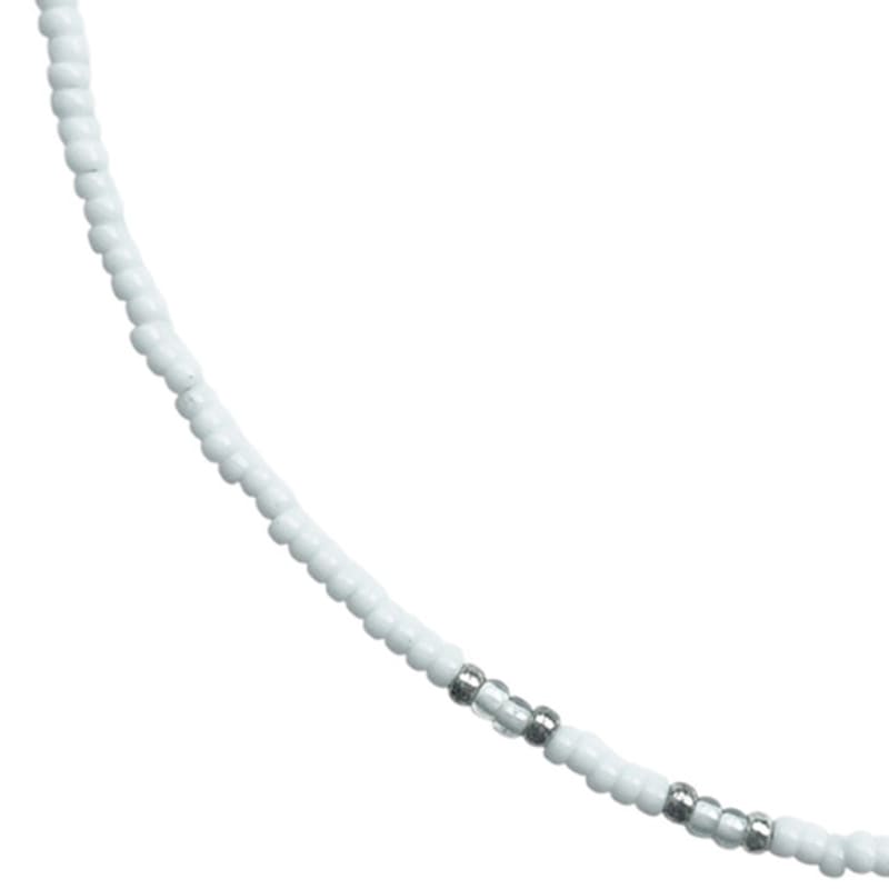 Standingfish Silver Point Necklace(white)