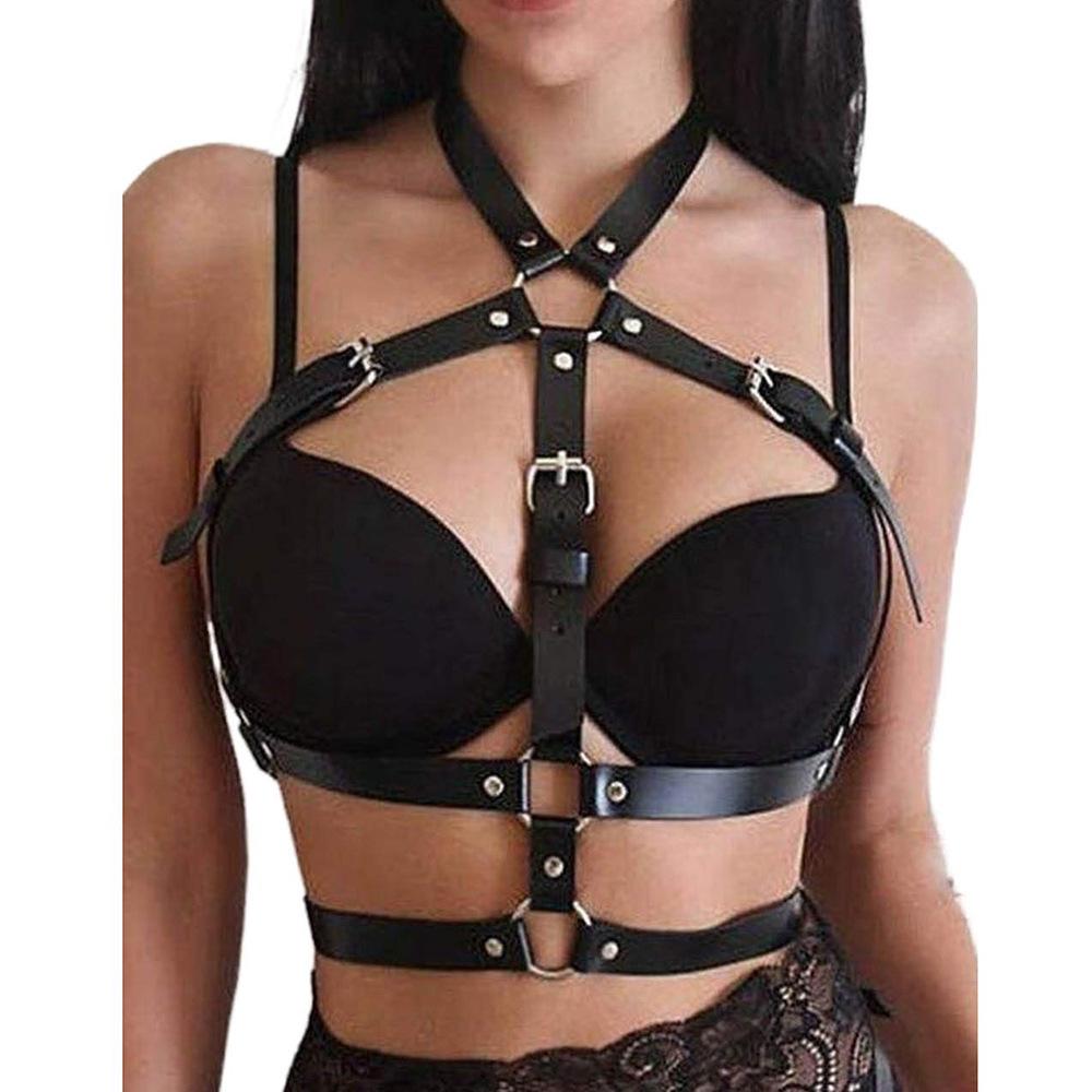 Punk Chest Body Strap Goth Shoulder Strap Harajuku Trend Bondage Belt Party Costume Body Chain