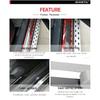 4pc 60CM+25CM Real Carbon Fiber Front Rear Car Scuff Plate Door Sill Cover