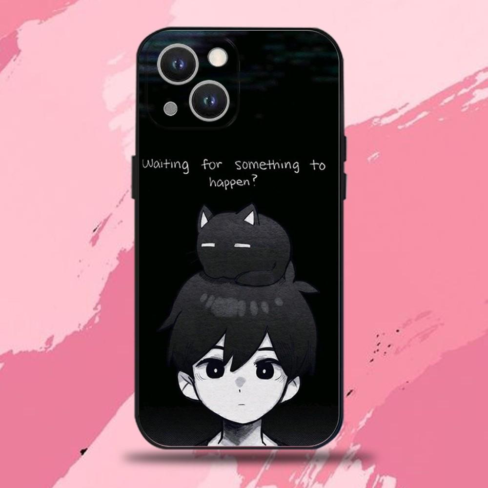 O-Omori Game Phone Case For iPhone 16,15,14,13,12,11 Plus,Pro Max,XS,X,XR,SE,Mini,8,7,Soft Silicone Black Cover