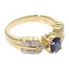 no brand  #8(JP Size) ring blue K18 yellow gold Women