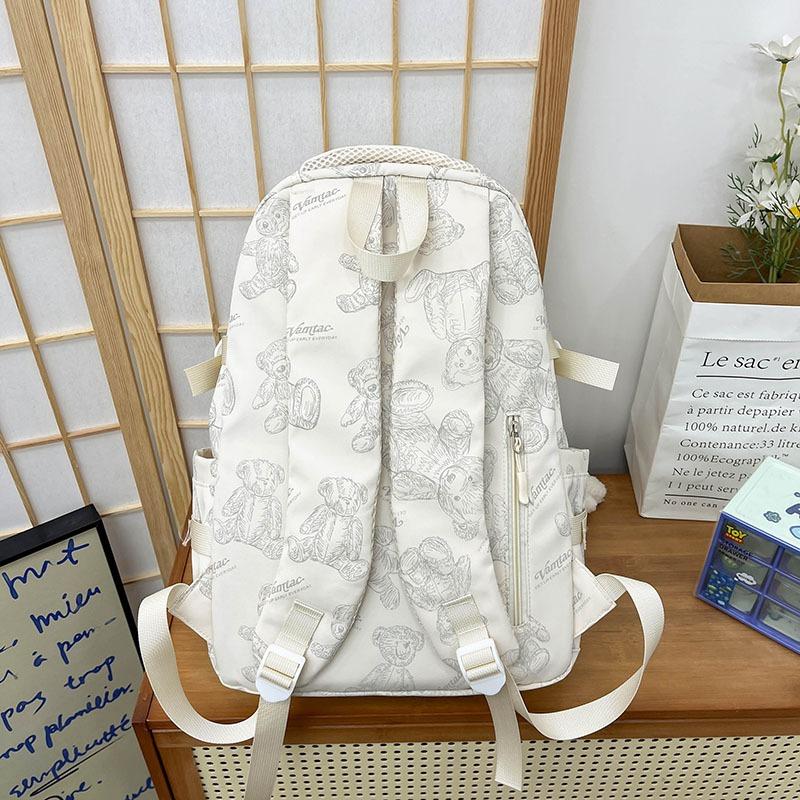 Der neue Schulranzen ist hochwertig, frisch und süß, niedlicher Bärenrucksack, leichter und großvolumiger Rucksack für Junior- und Highschool-Schüler.