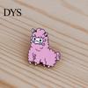 Lovely Cartoon Sheep Alpaca Alloy Brooch Pin Women Girls Clothes Ornament Gift