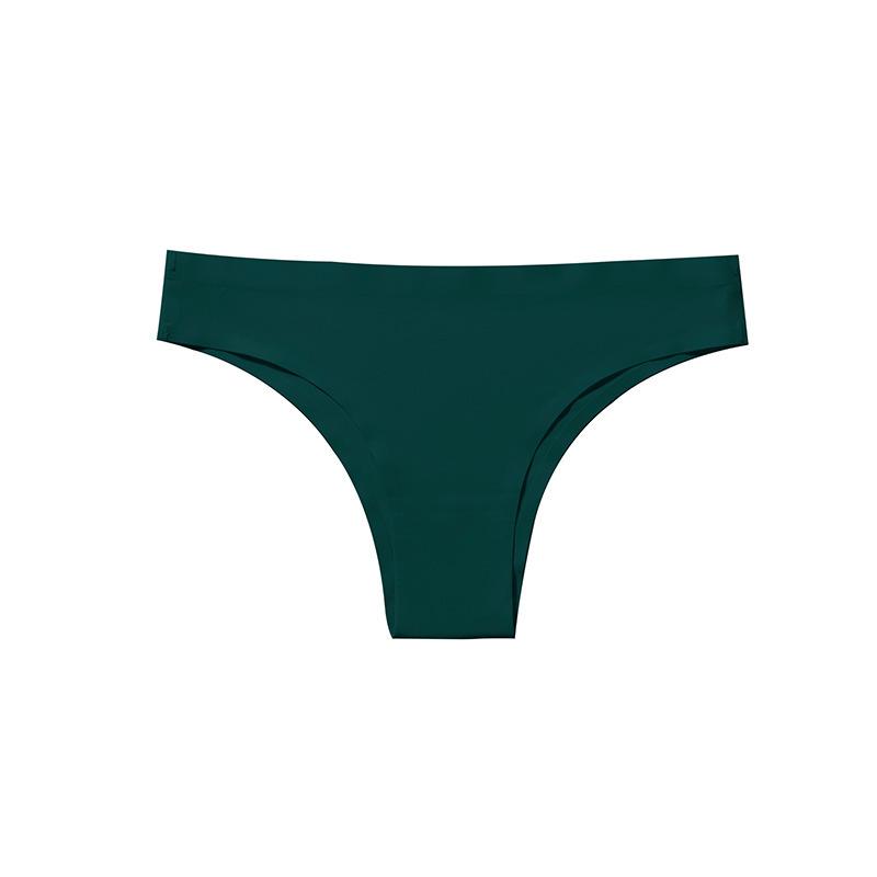Seamless Brazilian-style Low-rise Semi-covering Briefs for Women – Sensual, Skin-like Ice Silk Knickers