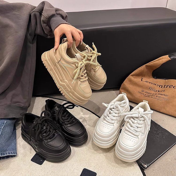 Forrest Gump shoes women's 2025 new popular versatile small man height increase German training shoes platform-soled versatile campus wind shoes