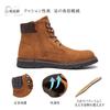 Foxsense Chelsea Side Chukka Genuine Straight Dress Size Men's Boots, Gore, Style, Leather, Tip, Shoes, Formal, Brown, 26.5cm, R766H-02