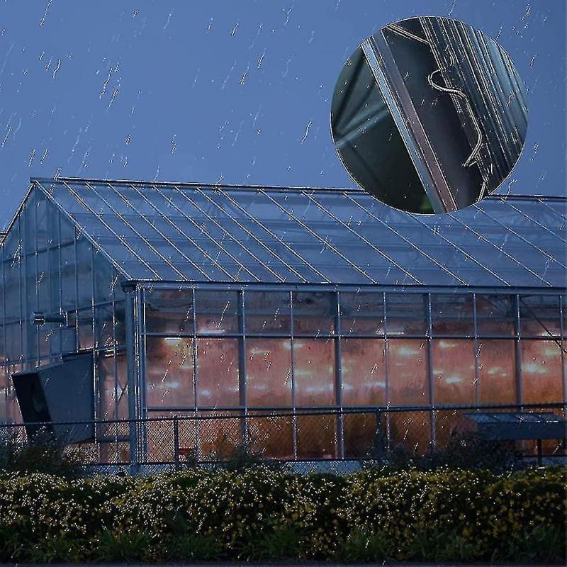 100pcs Greenhouse Clips For Glass,stainless Steel Greenhouse Window Clips Glass Pane Fixings Clips