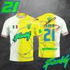 Neues Franco Morbidelli 21&49 Motorrad-Enthusiasten Sommer Herren und Damen Modisches Atmungsaktives Lässiger Stil T-Shirt