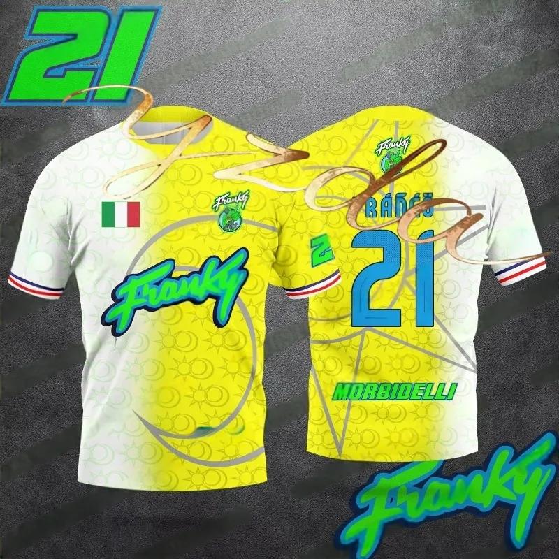 

New Franco Morbidelli 21&49 Motorcycle Enthusiasts Summer Men s And Women s Fashionable Breathable Casual Style T-shirt 5XL