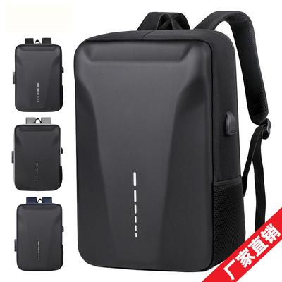 USB Business Hartschalen-Rucksack Herren Lässig Modisch Diebstahlsicher Reise-Rucksack Fortschrittliches Zelt Reise Wasserdichte Laptoptasche