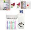 Elegant Home Auto Automatic Toothpaste Dispenser And Toothbrush Holder Set With Premium Quality Construction